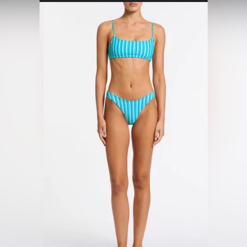 MICA sour stripe blue triangl bikini SIZE MEDIUM